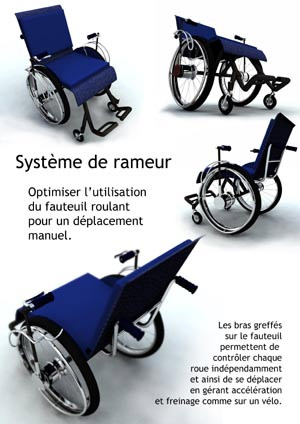 Rameur pour fauteuil roulant - Sylvain Weber