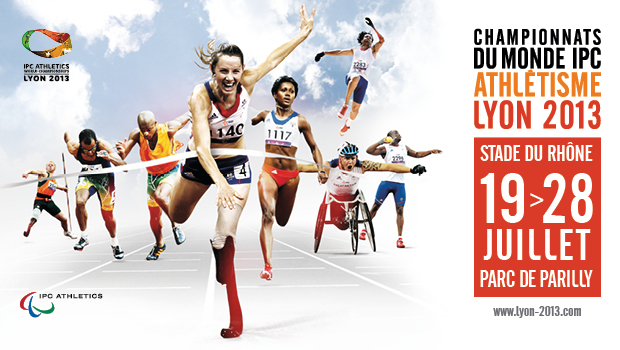Affiche des Championnats du Monde d'AthlÃÂ©tisme IPC de Lyon 2013