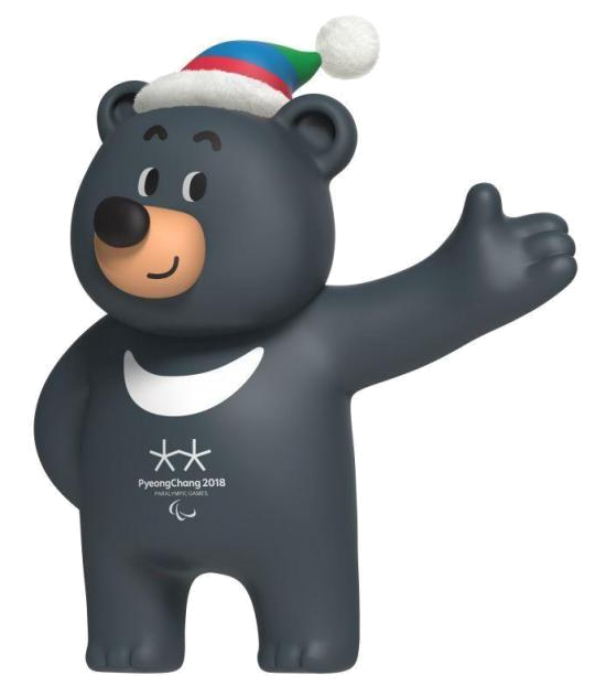 Mascotte officielle des jeux paralympiques de PyeongChang 2018